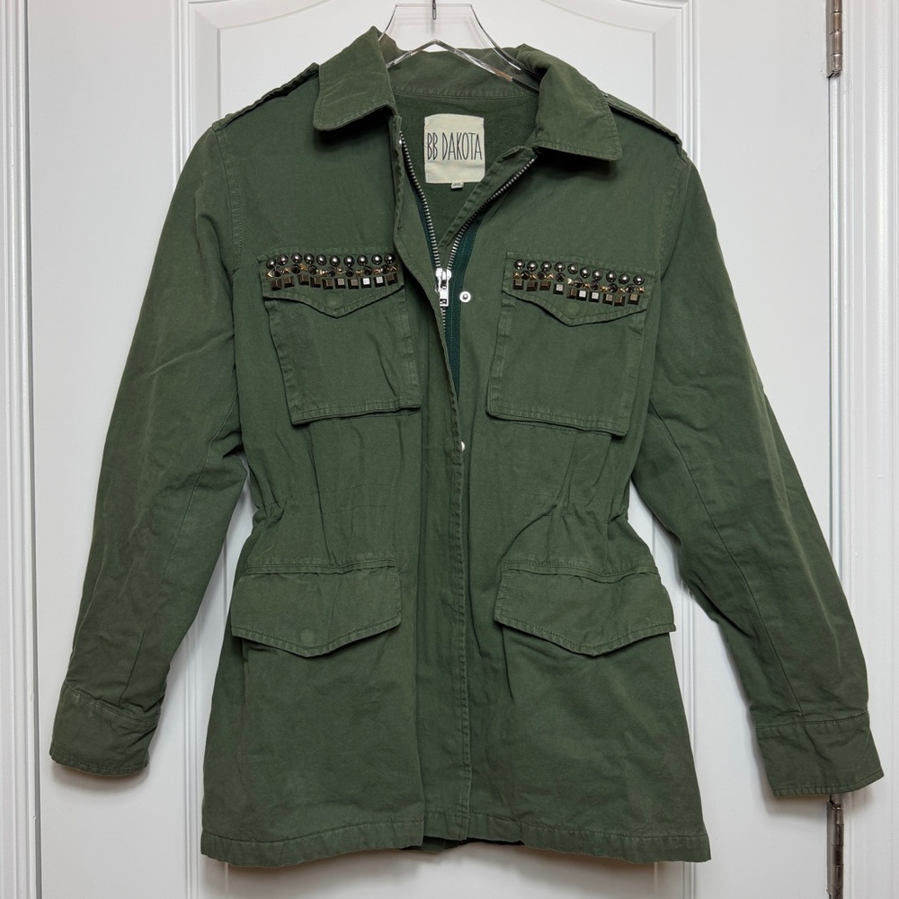 BB Dakota Olive Green Utility Jacket Size XS GUC